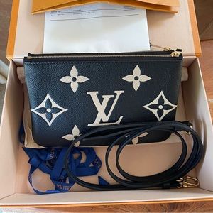 Authentic LV Double Zip
